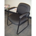 Mid Back Black Guest Client Chair